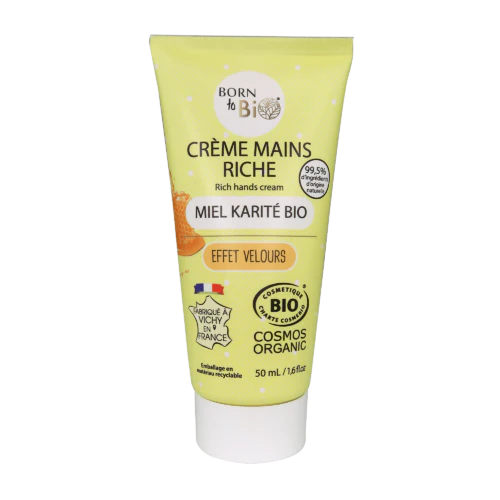 Crème Mains Riche Miel Karité - Certifiée Bio